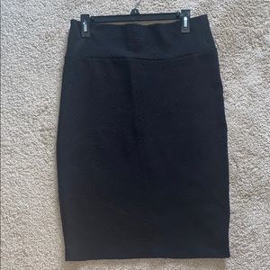 Black LuLaRoe Paisley skirt